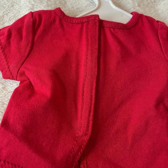 American Girl W076-MF1A 2016 Red Doll Tee Shirt Retired MALL OF AMERICA New - Picture 4 of 8